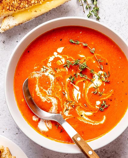 Roasted Red Pepper and Tomato Soup