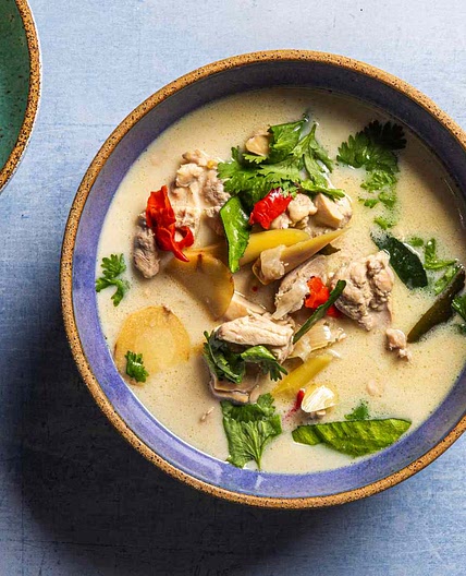 Tom Kha Gai (Thai Chicken Soup with Coconut and Galangal)