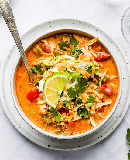 Creamy Chicken Fajita Soup