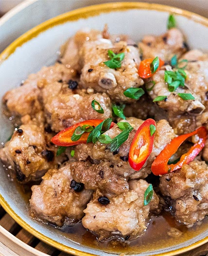 Steam Ribs in Black Bean Sauce (豉汁蒸排骨)