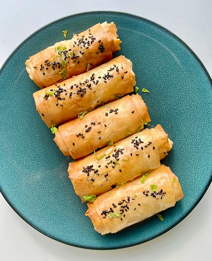 Butter Chicken Crispy Rolls