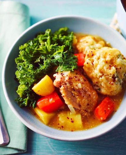 Slow cooker chicken casserole with dumplings