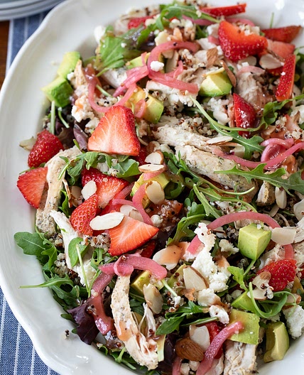 Chicken Quinoa and Strawberry Salad