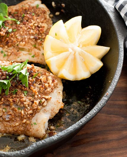 Pecan Crusted Cod Filets