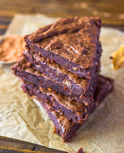 4 Ingredient Fudge Protein Brownies (Vegan, Gluten-free, Paleo)