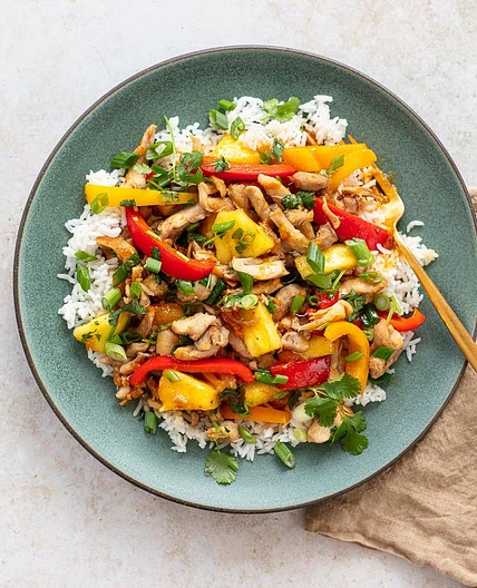 Stir-Fried Hot and Sour Pineapple Chicken