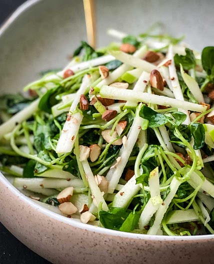 Watercress Salad with Apple and Pear