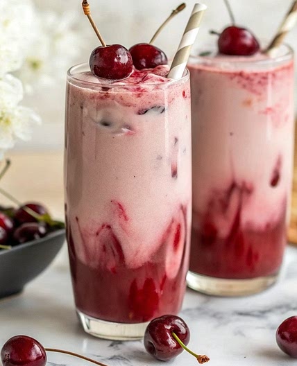 Cherry Earl Grey Milk Tea