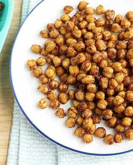 Soft Roasted Chickpeas with Cinnamon