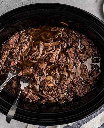 Slow Cooker Balsamic Beef Pot Roast