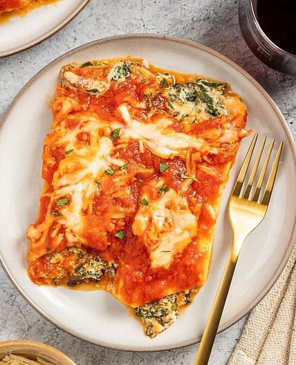 Spinach Manicotti