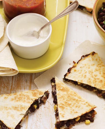 Quesadillas de haricots noirs à l'autocuiseur
