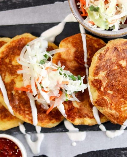 Cheese Pupusas with Curtido