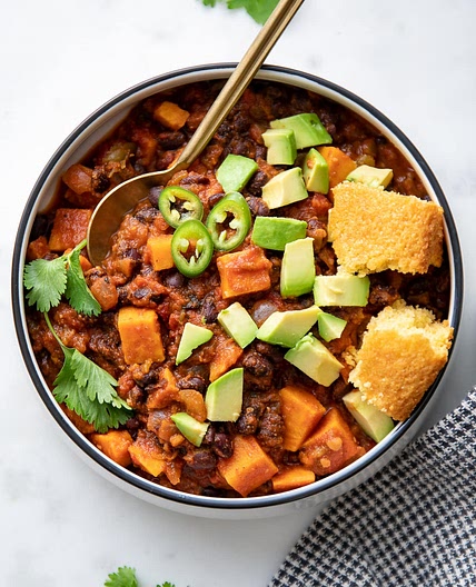 Sweet Potato Black Bean Chili