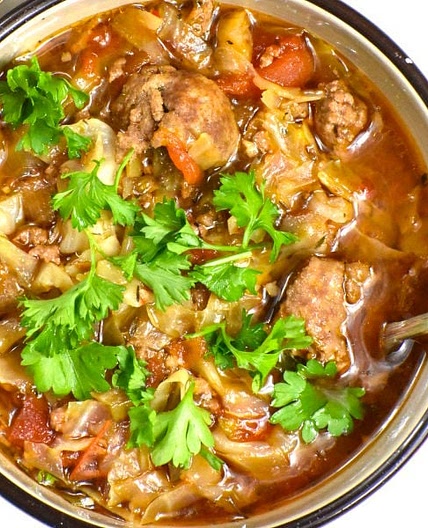Meaty Cabbage Soup