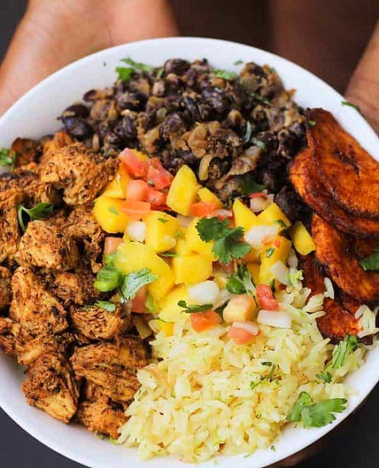 Cuban Chicken & Black Bean Rice Bowls