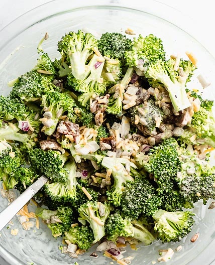 Easy Keto Broccoli Salad with Bacon