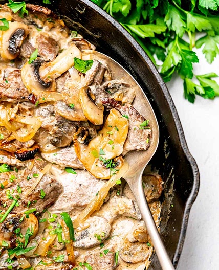 Keto Beef Stroganoff