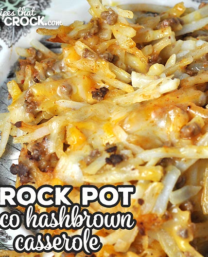 Taco Crock Pot Hashbrown Casserole