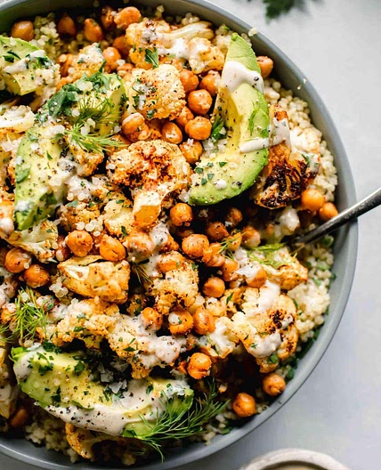 Cauliflower Chickpea Salad Recipe
