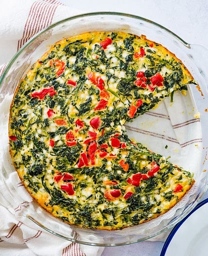 Crustless Quiche with Spinach