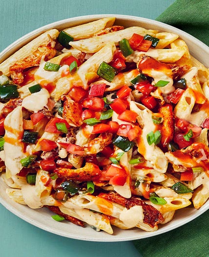 Blackened Chicken Penne with Charred Poblano & Monterey Jack Cheese