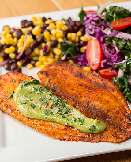 Chili Lime Baked Tilapia With Avocado Crema Recipe by Tasty