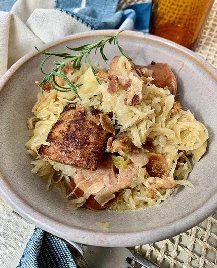 Instant Pot Kielbasa, Sauerkraut, and Potato