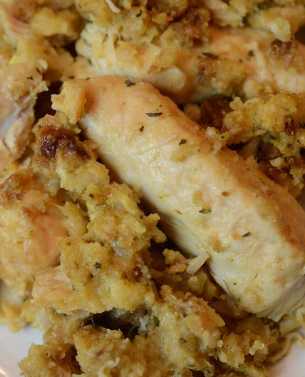 Crockpot Chicken and Stuffing