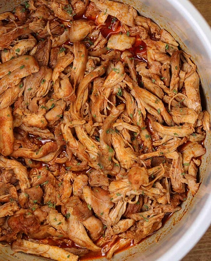 Slow Cooker BBQ Chicken Thighs