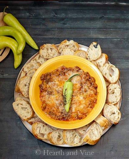 Stuffed Banana Pepper Dip