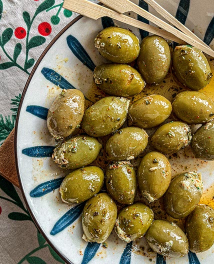 Mediterranean Tuna Stuffed Olives