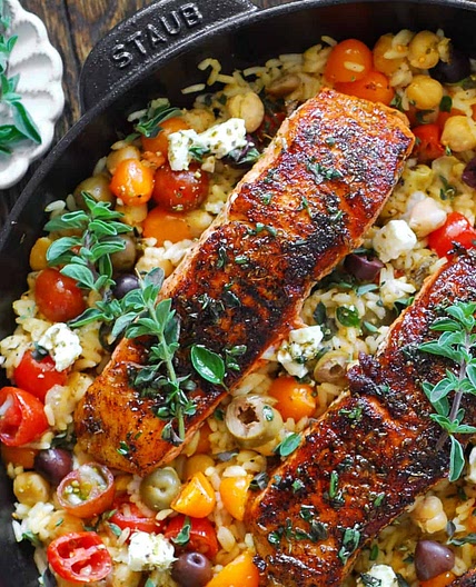Mediterranean Salmon (30-Minute, One-Pan Meal)