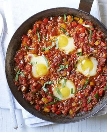 Pancetta & pepper piperade