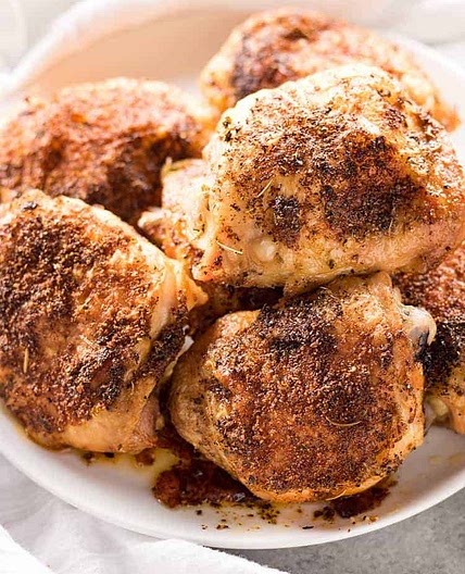 Crispy Baked Chicken Thighs