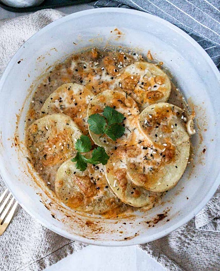 Microwave Gluten Free Au Gratin Potatoes