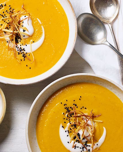 Carrot, parsnip and ginger soup