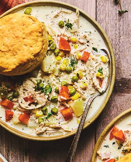 Slow Cooker Chicken Pot Pie Soup