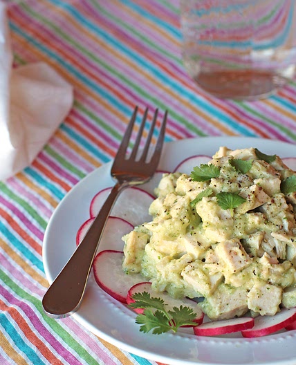 No Mayo Cilantro Chicken Salad