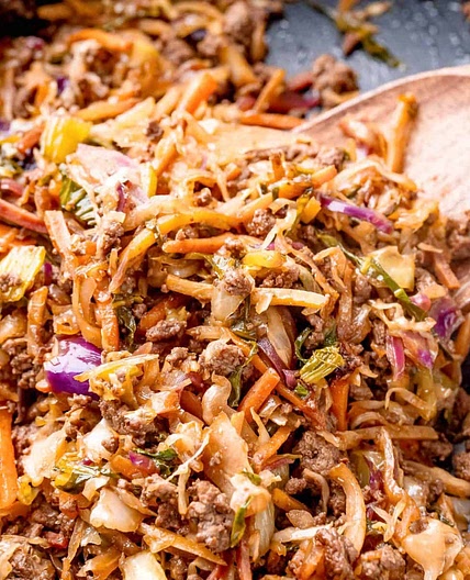 Beef Egg Roll in a Bowl