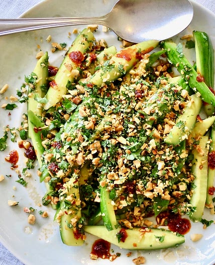 Cucumber Salad with Roasted Peanuts and Chile