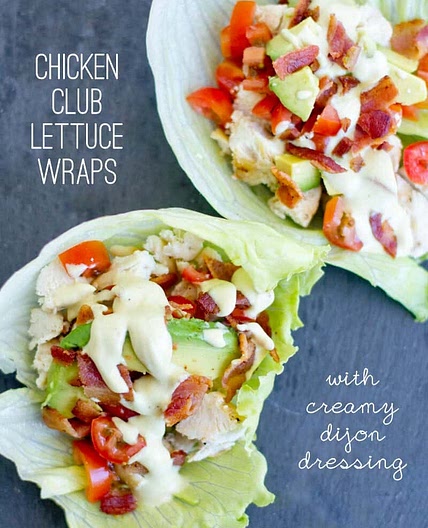 Chicken Club Lettuce Wrap Recipe