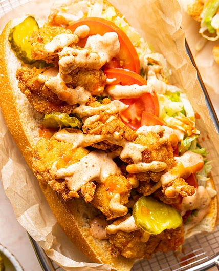 Chicken Po' Boys with Remoulade Sauce