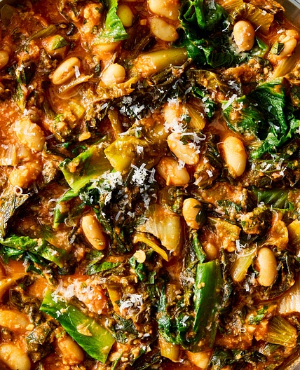 Mediterranean White Beans & Greens