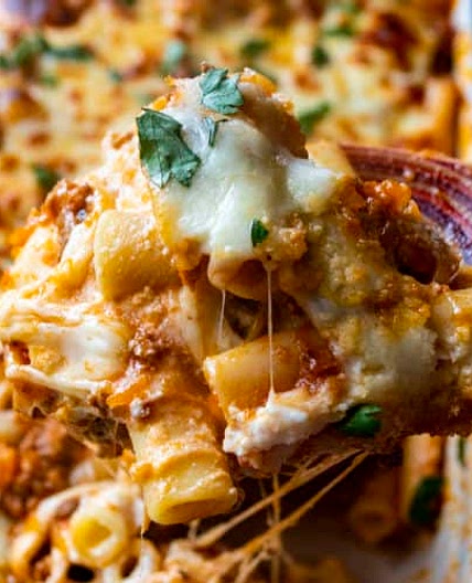 Easy Baked Ziti with Ricotta