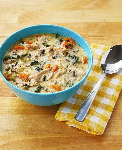 Instant Pot Creamy Chicken and Wild Rice Soup