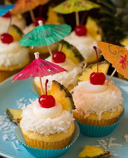 Piña Colada Cupcakes