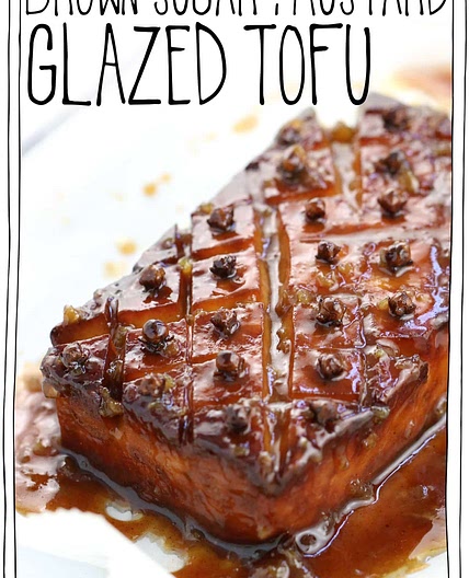 Brown Sugar and Mustard Glazed Tofu