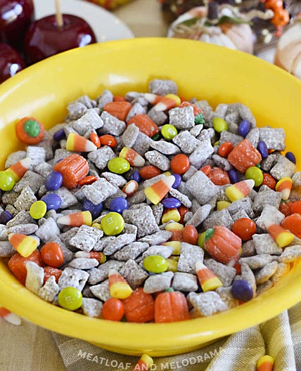 Fall Puppy Chow Snack Mix