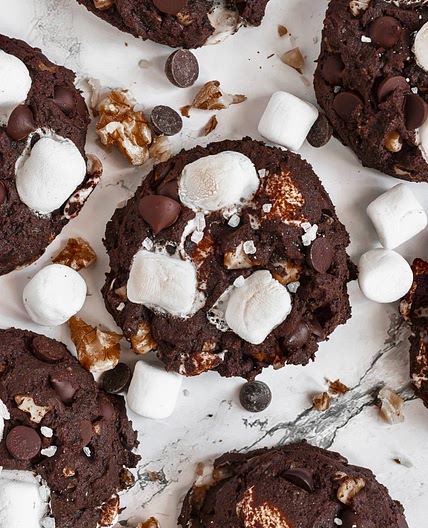 Rocky Road Cookies (Gluten-Free & Vegan)